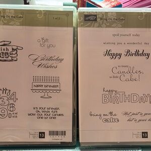 Stampin' Up! Bring on the Cake Stamp Set - Black and White